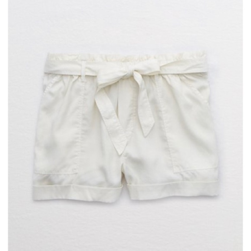 Aerie white camp shorts